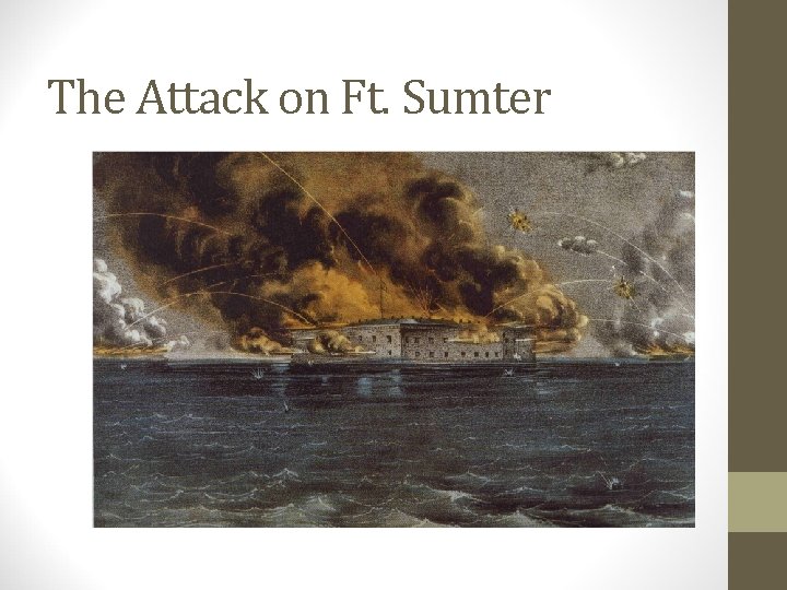 The Attack on Ft. Sumter 