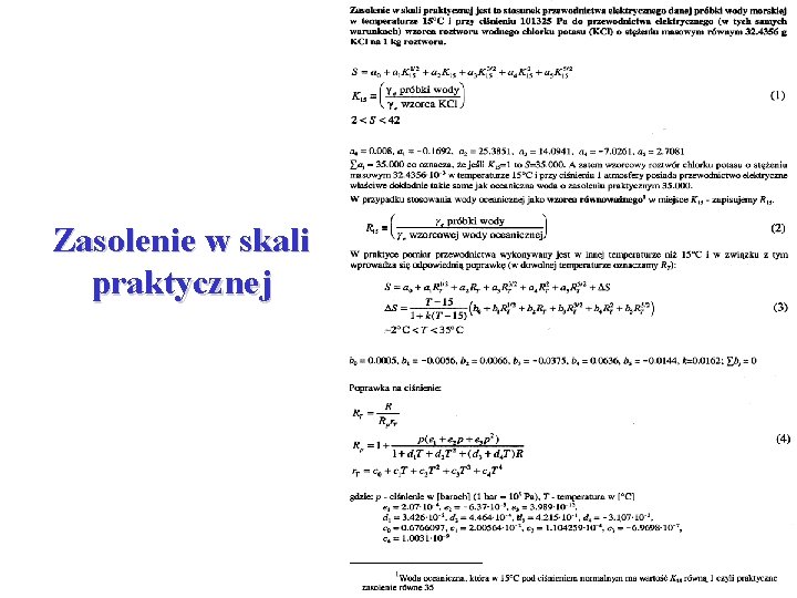 Zasolenie w skali praktycznej 