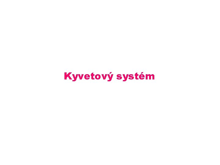 Kyvetový systém Kyvetový systém