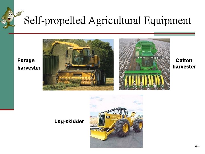 Self-propelled Agricultural Equipment Forage harvester Cotton harvester Log-skidder 6 -4 