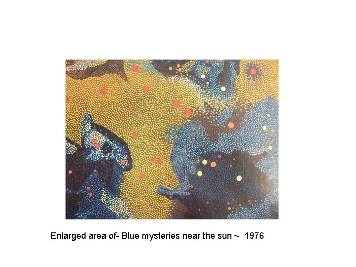 Enlarged area of- Blue mysteries near the sun ~ 1976 