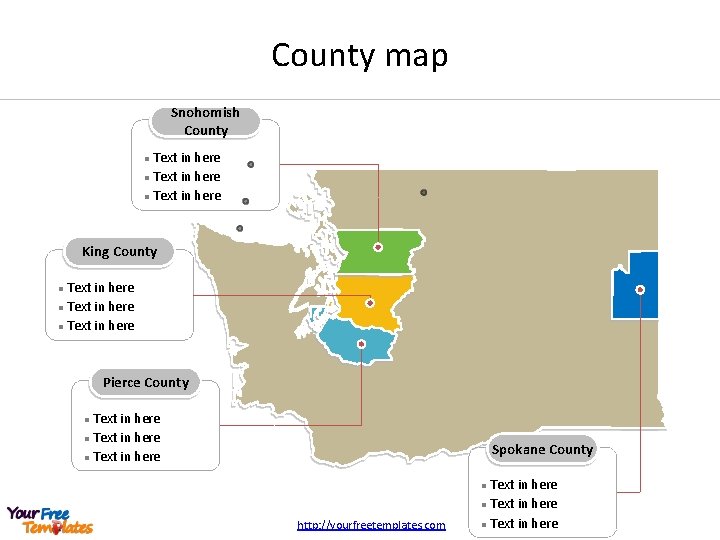 County map Snohomish County Text in here l King County Text in here l