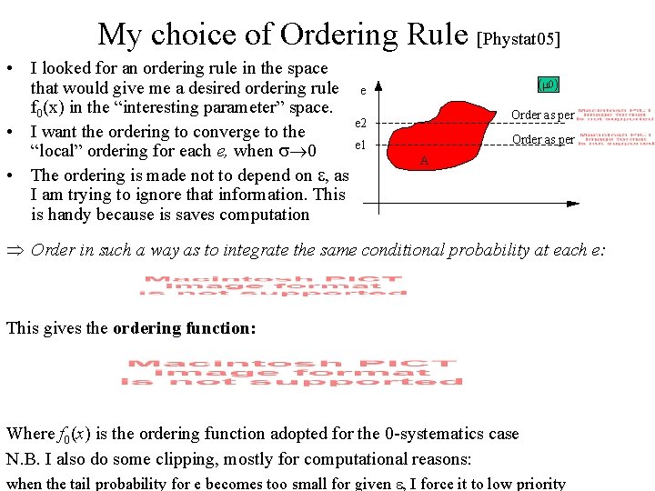 My choice of Ordering Rule [Phystat 05] • I looked for an ordering rule