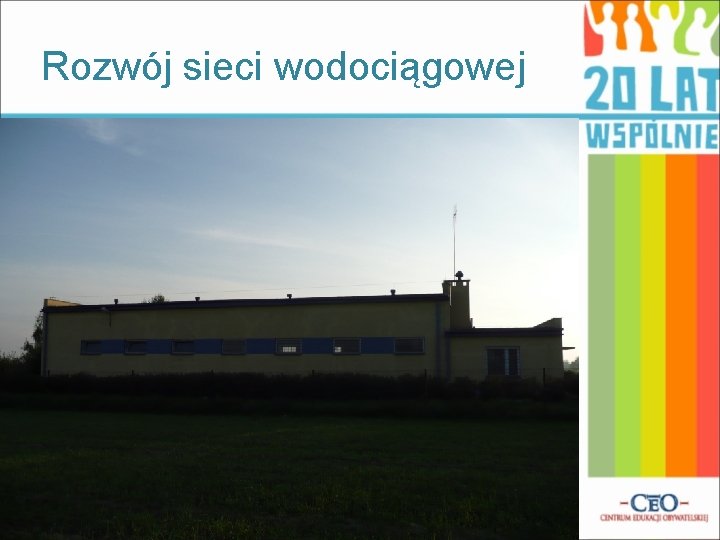 Rozwój sieci wodociągowej 