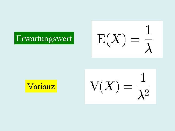 Erwartungswert Varianz 