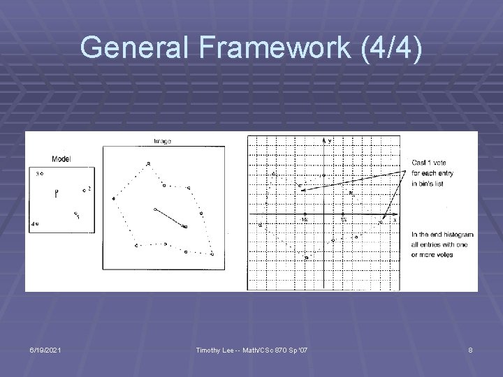 General Framework (4/4) 6/19/2021 Timothy Lee -- Math/CSc 870 Sp '07 8 