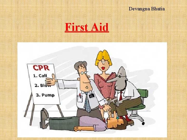 Devangna Bhatia First Aid 