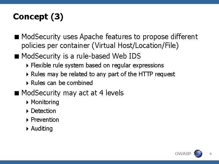 Securing Web Applications with Mod Security Emmanuel Bergmans
