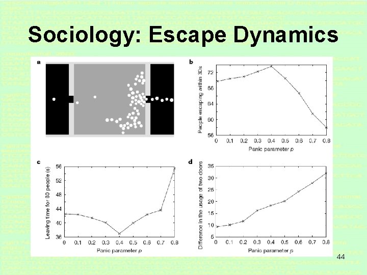 Sociology: Escape Dynamics 44 