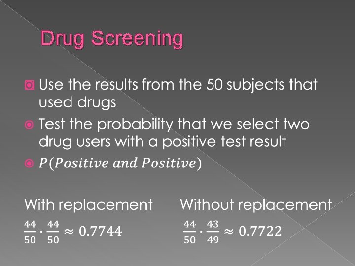 Drug Screening � 