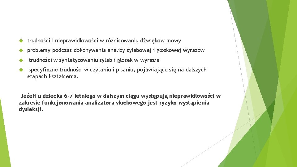  trudności i nieprawidłowości w różnicowaniu dźwięków mowy problemy podczas dokonywania analizy sylabowej i