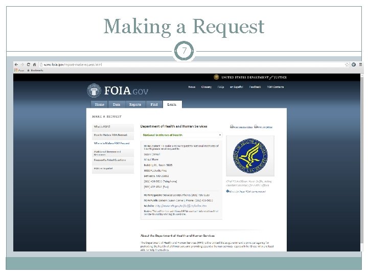 FOIA Basics and Best Practices for Depository Libraries