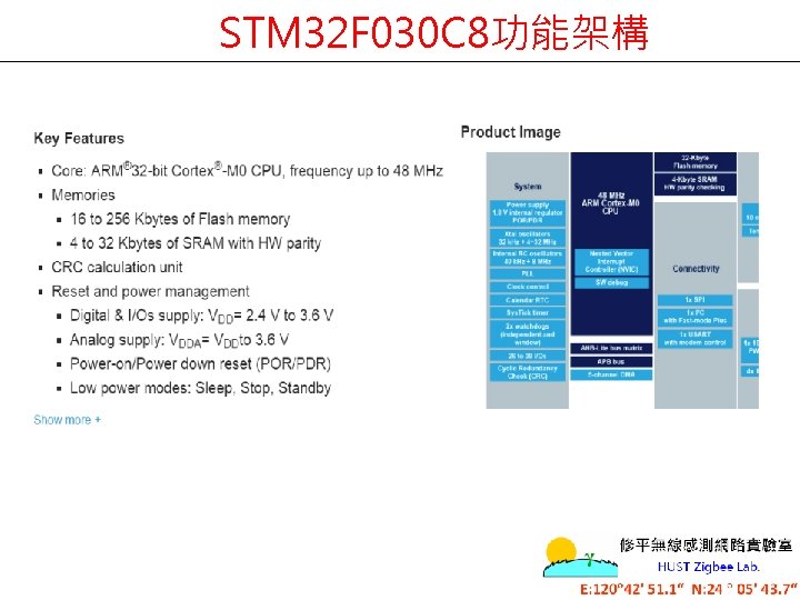 STM 32 F 030 C 8功能架構 