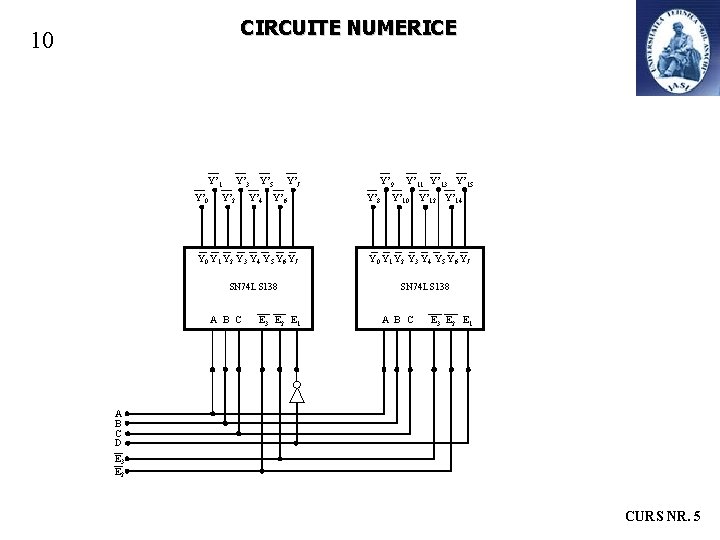 CIRCUITE NUMERICE 10 Y’ 1 Y’ 0 Y’ 3 Y’ 2 Y’ 5 Y’