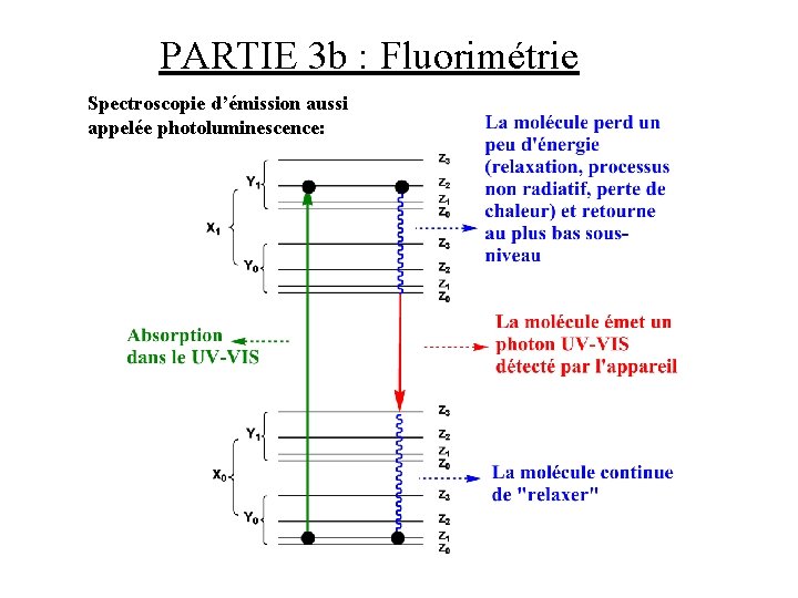 PARTIE 3 b : Fluorimétrie Spectroscopie d’émission aussi appelée photoluminescence: 