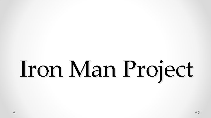 Iron Man Project 2 