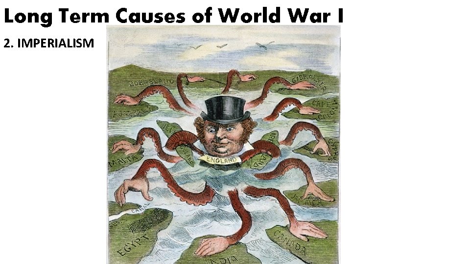 Long Term Causes of World War I 2. IMPERIALISM 