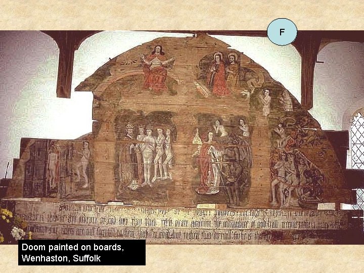 F Doom painted on boards, Wenhaston, Suffolk F Doom painted on boards, Wenhaston, Suffolk