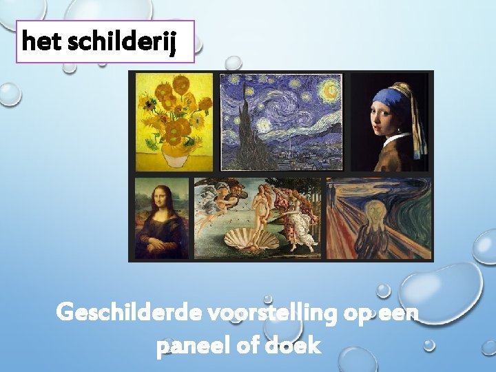 het schilderij Geschilderde voorstelling op een paneel of doek 