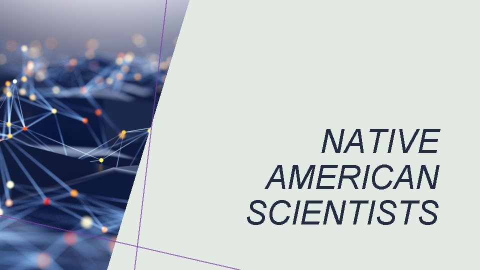 NATIVE AMERICAN SCIENTISTS 