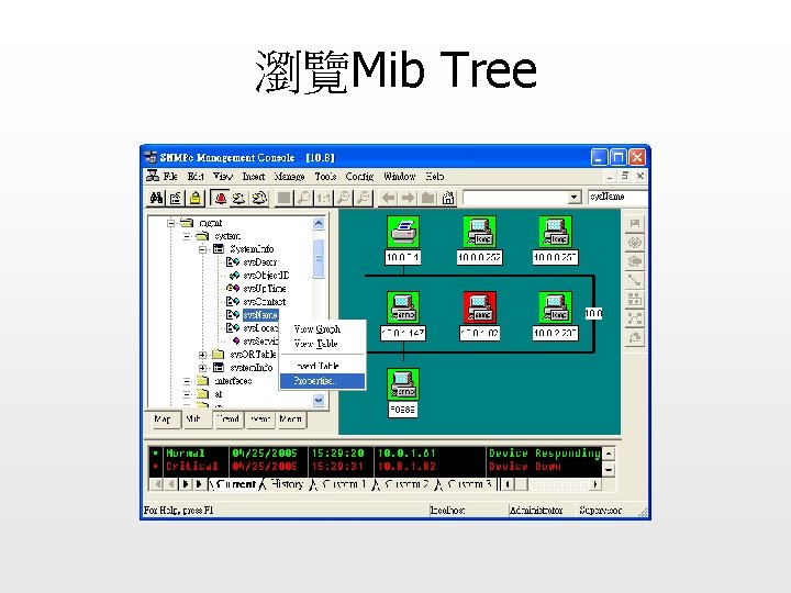 瀏覽Mib Tree 