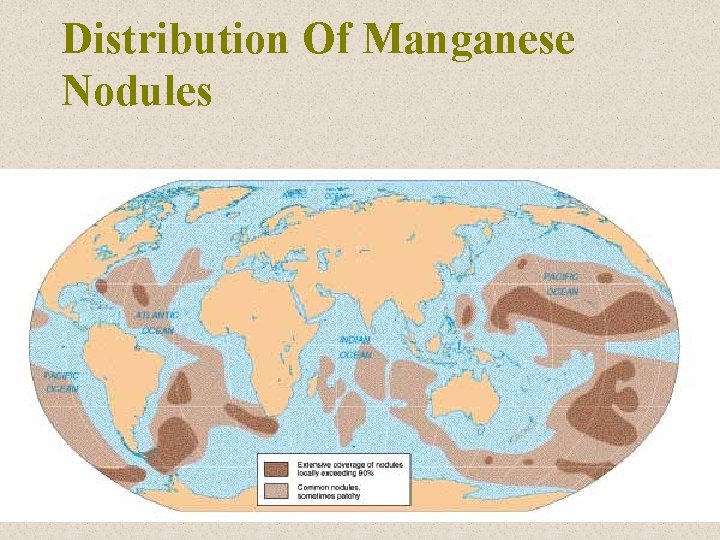 Distribution Of Manganese Nodules 