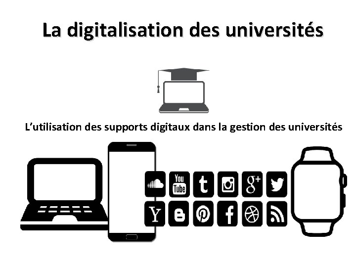 La digitalisation des universités L’utilisation des supports digitaux dans la gestion des universités 
