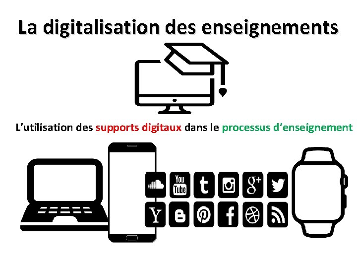 La digitalisation des enseignements L’utilisation des supports digitaux dans le processus d’enseignement 