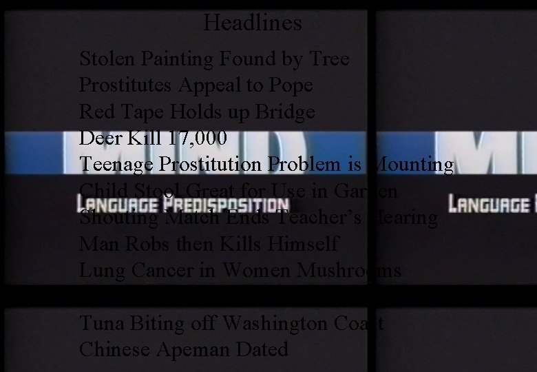 Headlines Stolen Painting Found by Tree Prostitutes Appeal to Pope Red Tape Holds up