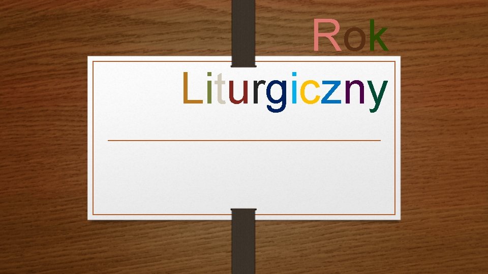 Rok Liturgiczny 