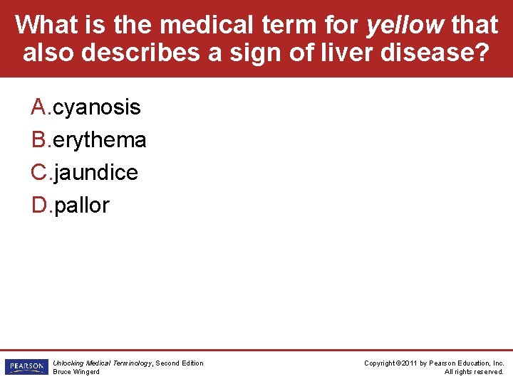 What is the medical term for yellow that also describes a sign of liver