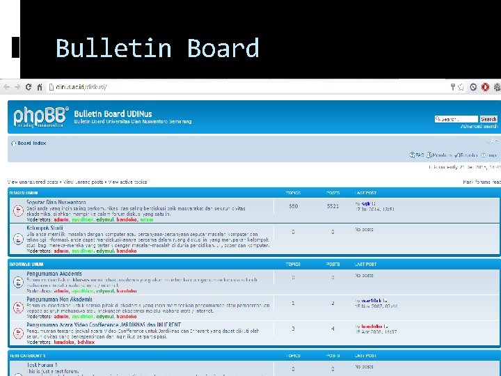 Bulletin Board 12 Bulletin Board 12
