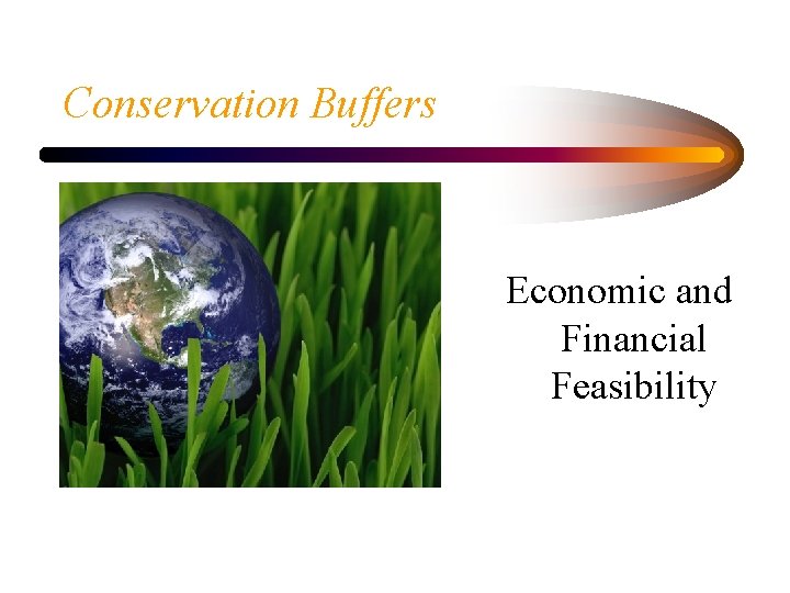 Conservation Buffers Economic and Financial Feasibility 