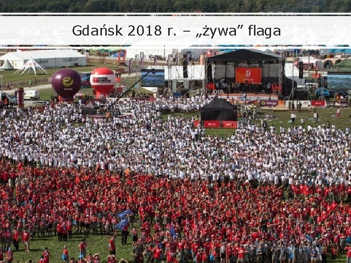 Gdańsk 2018 r. – „żywa” flaga 