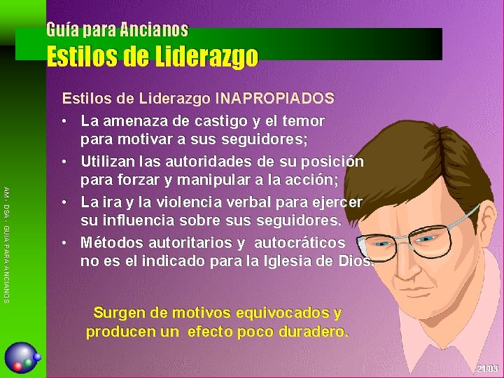 Guía para Ancianos Estilos de Liderazgo AM - DSA - GUIA PARA ANCIANOS Estilos