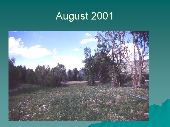August 2001 