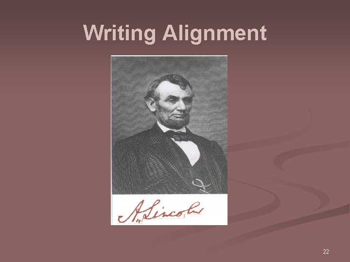 Writing Alignment 22 