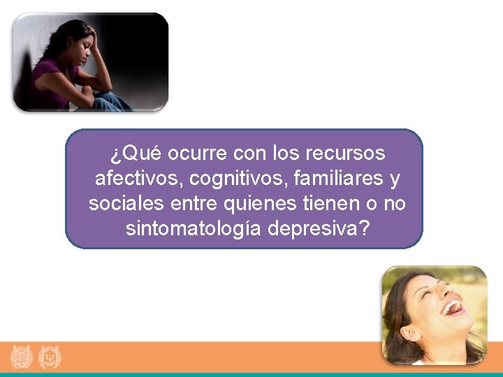 ¿Qué ocurre con los recursos afectivos, cognitivos, familiares y sociales entre quienes tienen o