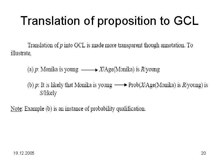 Translation of proposition to GCL 19. 12. 2005 20 