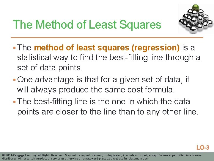 The Method of Least Squares § The method of least squares (regression) is a