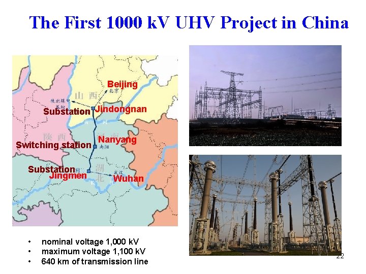 The First 1000 k. V UHV Project in China Beijing Substation Jindongnan Switching station