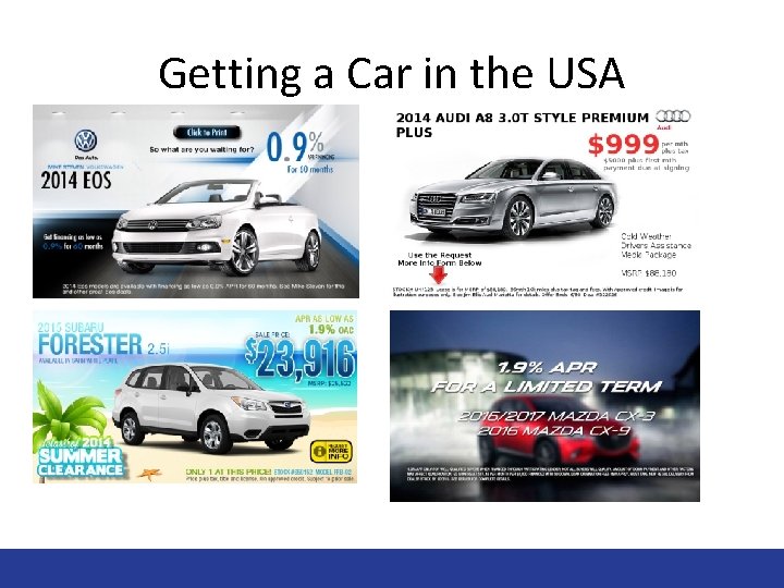 Getting a Car in the USA 