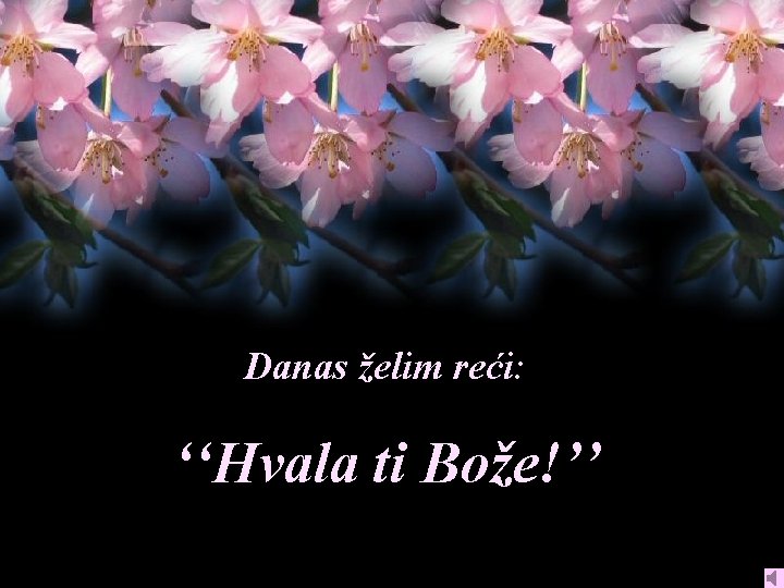 Danas želim reći: ‘‘Hvala ti Bože!’’ 