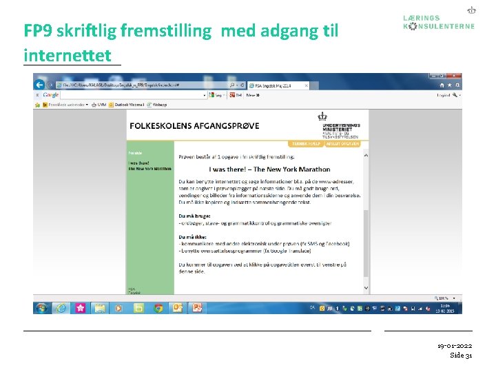 FP 9 skriftlig fremstilling med adgang til internettet 19 -01 -2022 Side 31 