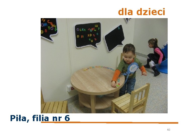 dla dzieci Piła, filia nr 6 40 