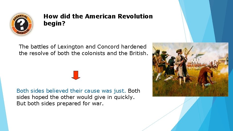 How did the American Revolution begin? The battles of Lexington and Concord hardened the