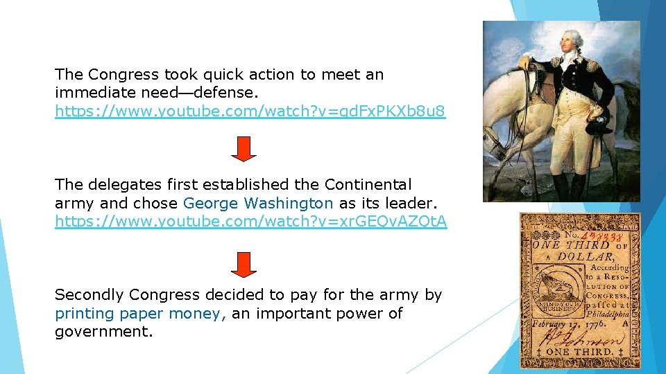 The Congress took quick action to meet an immediate need—defense. https: //www. youtube. com/watch?