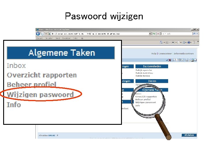 Paswoord wijzigen 