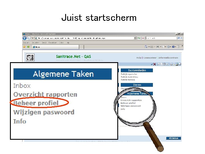 Juist startscherm 