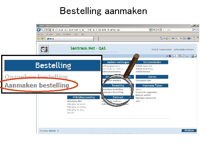Bestelling aanmaken 